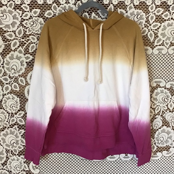 Hooded Sweatshirt Block Tie Dye - Picture 1 of 7